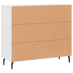 Berkfield Home Sideboard White 90x34x80 cm Engineered Wood - Size: 90 x 34 x 80 cm - thumbnail 8