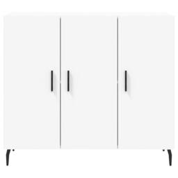 Berkfield Home Sideboard White 90x34x80 cm Engineered Wood - Size: 90 x 34 x 80 cm - thumbnail 6