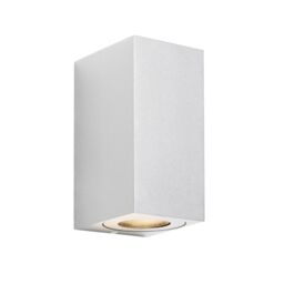 Nordlux Modern Outdoor Wall Light White Aluminium GU10 Coastal/Marine Safe - Mains Powered, IP44 - thumbnail 1