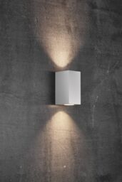 Nordlux Modern Outdoor Wall Light White Aluminium GU10 Coastal/Marine Safe - Mains Powered, IP44 - thumbnail 4
