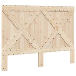 Berkfield Home Beautiful Bed Frame without Mattress with Headboard 140x200 cm So in Natural - thumbnail 6