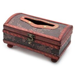 KDMD Tissue Box Classic Glamour with legs in Grey - thumbnail 3