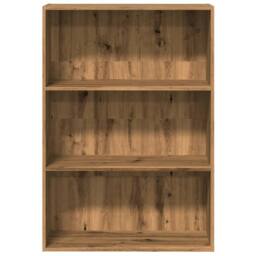 Berkfield Home Bookcase Artisian Oak 80x30x114 cm Engineered Wood in Brown - Size: 80 x 30 x 114 cm - thumbnail 4