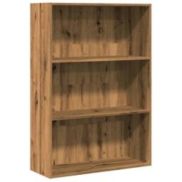 Berkfield Home Bookcase Artisian Oak 80x30x114 cm Engineered Wood in Brown - Size: 80 x 30 x 114 cm - thumbnail 2