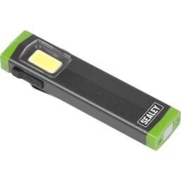 Loops Mini Aluminium Hand Torch - 3W COB LED - Rechargeable - 2 Brightness Settings - thumbnail 4