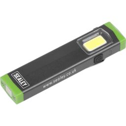 Loops Mini Aluminium Hand Torch - 3W COB LED - Rechargeable - 2 Brightness Settings - thumbnail 1