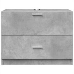 Berkfield Home Sink Cabinet Concrete Grey 78x37x59 cm Engineered Wood - Size: 78 x 37 x 59 cm - thumbnail 4