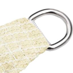Berkfield Home Sunshade Sail 160 g/m ² Cream 4.5x4.5 m HDPE in Beige - thumbnail 4