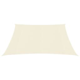 Berkfield Home Sunshade Sail 160 g/m ² Cream 4.5x4.5 m HDPE in Beige - thumbnail 2
