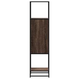 Berkfield Home Highboard Brown Oak 35.5x35x139 cm Engineered Wood & Metal - thumbnail 4