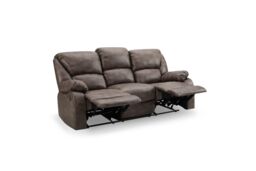Home Detail Enoch 3 Seater Manual Recliner Sofa in Dark Brown - thumbnail 4