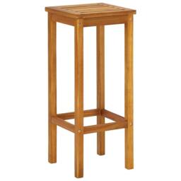 Berkfield Home 3 Piece Balcony Bar Set Solid Acacia Wood in Brown - thumbnail 7