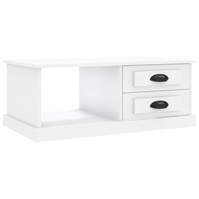 Berkfield Home Coffee Table White 90x50x35 cm Engineered Wood - Size: 90 x 50 x 35 cm - image 1