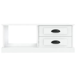 Berkfield Home Coffee Table White 90x50x35 cm Engineered Wood - Size: 90 x 50 x 35 cm - thumbnail 6