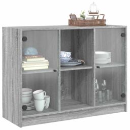 Berkfield Home Sideboard Grey Sonoma 102x37x75.5 cm Engineered Wood - thumbnail 5