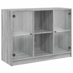 Berkfield Home Sideboard Grey Sonoma 102x37x75.5 cm Engineered Wood - thumbnail 2