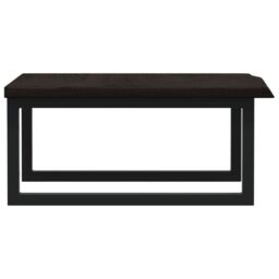 Berkfield Home Basin Shelf Wall Mounted Steel & Solid Wood Oak in Brown - thumbnail 5
