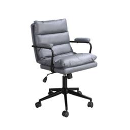 Angel Cerda Office Swivel Chair - Grey Fabric, Black Steel Base - thumbnail 1