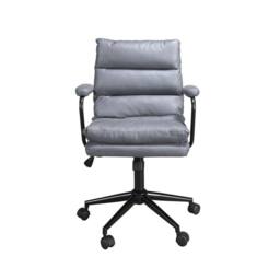 Angel Cerda Office Swivel Chair - Grey Fabric, Black Steel Base - thumbnail 2