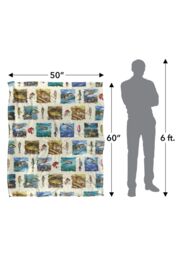 JQ Licensing Fish Paintings Fishing Lures Pattern Silky Touch Super Soft Throw Blanket 152 X 127 cm in White - thumbnail 5