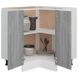 Berkfield Home Kitchen Cabinet Grey Sonoma 75, 5x75, 5x80, 5 cm Engineered Wood - thumbnail 4