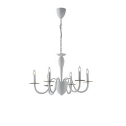 Netlighting ARMSTRONG 6 Light Chandeliers White 78x53cm - Size: 78x53 cm