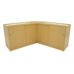 Monstershop Harmonia LED Shop Counter Set B1200, C1200 & LM60 - Maple in Beige - thumbnail 2