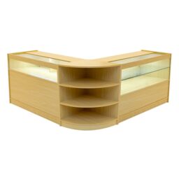 Monstershop Harmonia LED Shop Counter Set B1200, C1200 & LM60 - Maple in Beige - thumbnail 1
