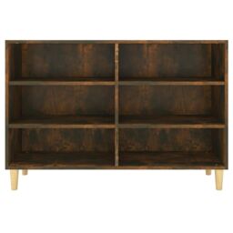 Berkfield Home Sideboard Smoked Oak 103.5x35x70 cm Engineered Wood in Brown - thumbnail 4