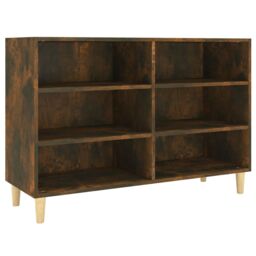 Berkfield Home Sideboard Smoked Oak 103.5x35x70 cm Engineered Wood in Brown - thumbnail 2