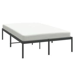 Berkfield Home Metal Bed Frame Black 135x190 cm Double - thumbnail 3