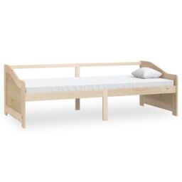 Berkfield Home 3-Seater Day Bed Solid Pinewood 90x200 cm in Brown - thumbnail 2