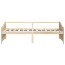 Berkfield Home 3-Seater Day Bed Solid Pinewood 90x200 cm in Brown - thumbnail 4