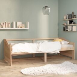 Berkfield Home 3-Seater Day Bed Solid Pinewood 90x200 cm in Brown