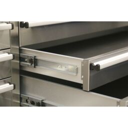 Loops 1475 x 505 x 1860mm Mobile STAINLESS STEEL Tool Cabinet - 10 Drawer & 2 Cupboard in Metallics - thumbnail 5