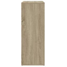 Berkfield Home Sideboard Sonoma Oak 60x31x84 cm Engineered Wood in Brown - Size: 60 x 31 x 84 cm - thumbnail 6