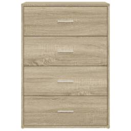 Berkfield Home Sideboard Sonoma Oak 60x31x84 cm Engineered Wood in Brown - Size: 60 x 31 x 84 cm - thumbnail 5