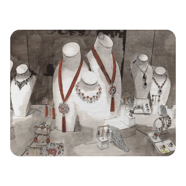 Benjamin Tate Design Field Day Jewellery Blanket in Natural - Size: 120 cm x 150 cm - image 1