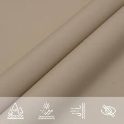 Berkfield Home Sunshade Sail Oxford Fabric Triangular 4x4x5.8 m Taupe - thumbnail 8