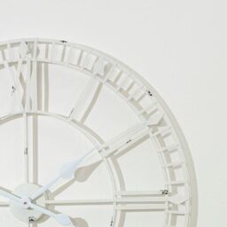 Melody Maison Large White Skeleton Wall Clock 80cm X 80cm - Size: 80 cm X 80 cm - thumbnail 6