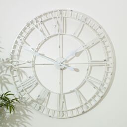 Melody Maison Large White Skeleton Wall Clock 80cm X 80cm - Size: 80 cm X 80 cm - thumbnail 5