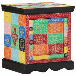 Berkfield Home Beautiful Bedside Cabinet 2 pcs Multicolour 40x35x45 cm Solid Woo - Size: 40 x 35 x 45 cm