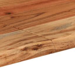 Berkfield Home Dining Table 140x70x76 cm Solid Acacia Wood in Brown - Size: 140 x 70 x 76 cm - thumbnail 8