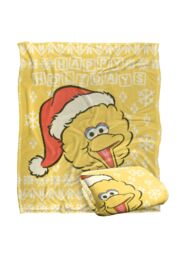 Sesame Street Big Bird Ugly Christmas Sweater Silky Touch Super Soft Throw Blanket 152 X 127 cm in White - thumbnail 2