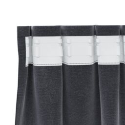 Berkfield Home Blackout Curtains with Top Tape 2 pcs Dark Grey Velvet - thumbnail 4