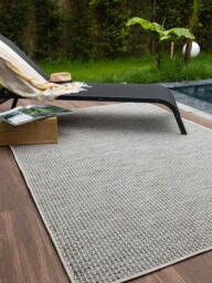 THE RUGS Magic Plain Outdoor Indoor Rug Cream Weatherproof Jet Washable - Size: 80 cm x 150 cm - thumbnail 5