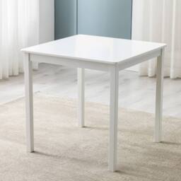 MCC Direct Solid Wooden Kitchen Dining Table & 2 Chairs in White - thumbnail 3