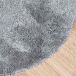 Berkfield Home Shaggy Rug High Pile NAVARRA Silver Grey 300x200 cm Polyester - Size: Medium - thumbnail 4