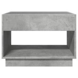 Berkfield Home Coffee Table with Infinity LED Concrete Grey 70x50x50 cm - Size: 70 x 50 x 50 cm - thumbnail 6