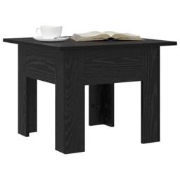 Berkfield Home Elegant Coffee Table Black oak 55 x 55 x 42 cm Engineered wood